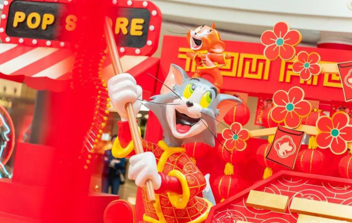 TOM&JERRY“密謀”的新春快閃店活動悄然開始，帶著醒獅前來報道
