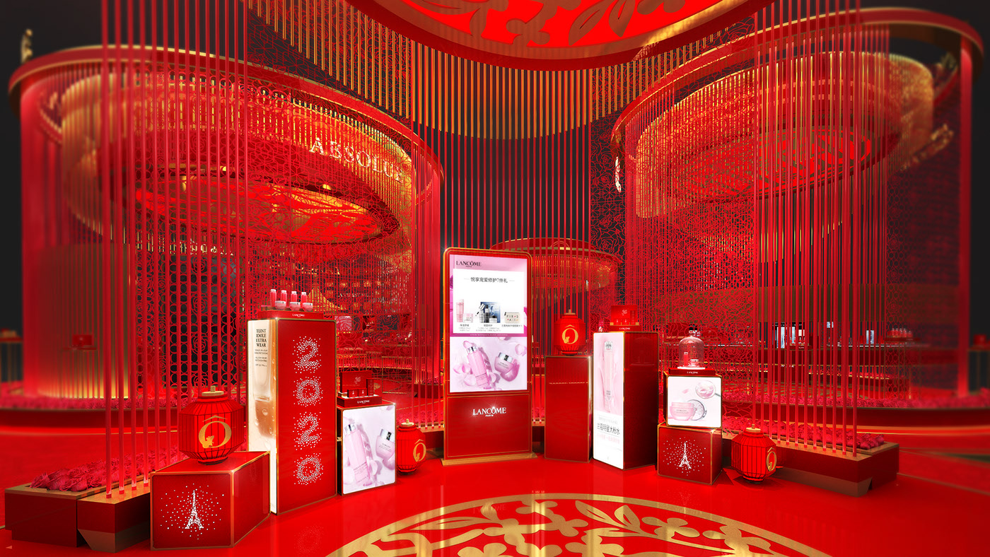 國風(fēng)來襲，LANCOME 蘭蔻2020新春廟會裝置展覽設(shè)計開啟潮流