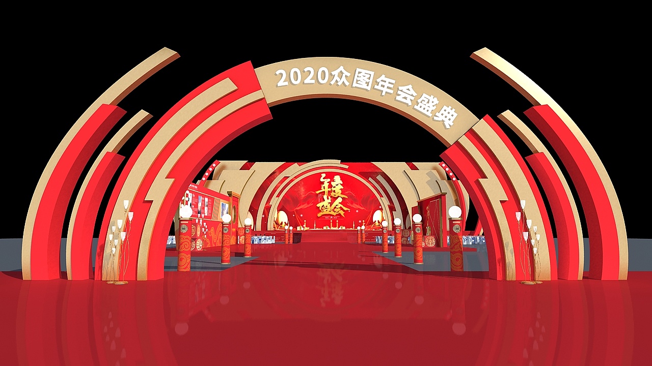 新年好新年好！中國紅的年會策劃也是超吸睛的！