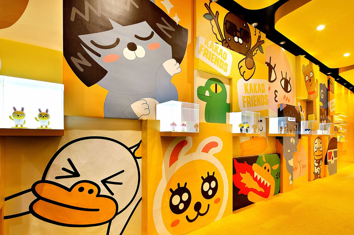 KAKAO主題展覽策劃了那么多萌萌表情人物，看得心都酥了