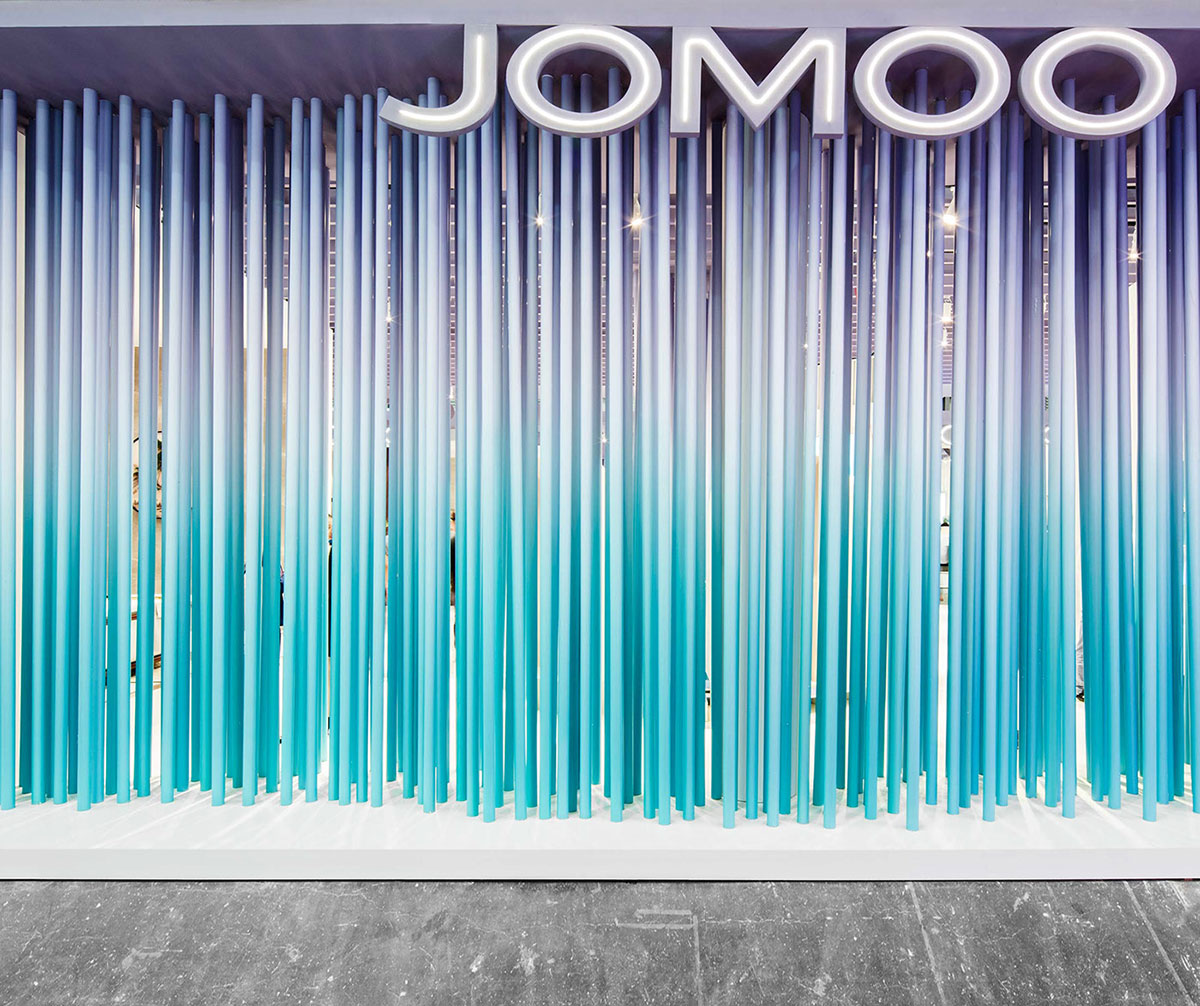 漸變藍漸變紫的色彩使九牧的展位設計格調更高了 - 第3張 - 會展活動策劃CCASY.COM 漸變藍漸變紫的色彩使九牧的展位設計格調更高了 - 第3張