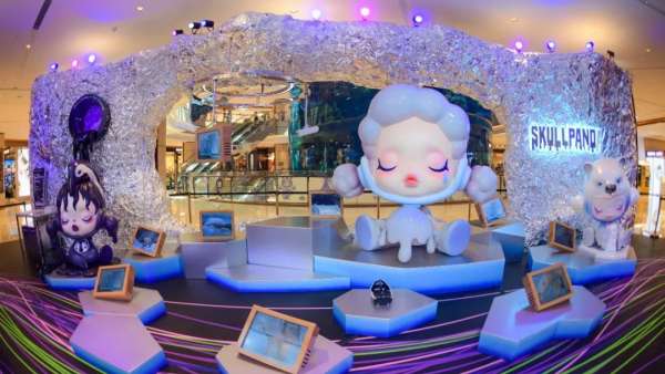 SKULLPANDA食夢(mèng)動(dòng)物系列展覽活動(dòng)策劃現(xiàn)場(chǎng)未來(lái)感、夢(mèng)幻氛圍感十足