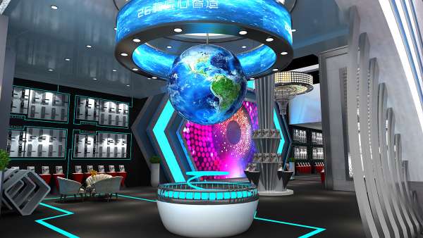 金屬質感這么強的展位設計，果然很符合TA家的行業(yè)屬性