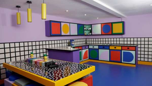 樂(lè)高集裝箱快閃店活動(dòng)2020年新品造勢(shì)，2米多長(zhǎng)的滑梯強(qiáng)力吸粉