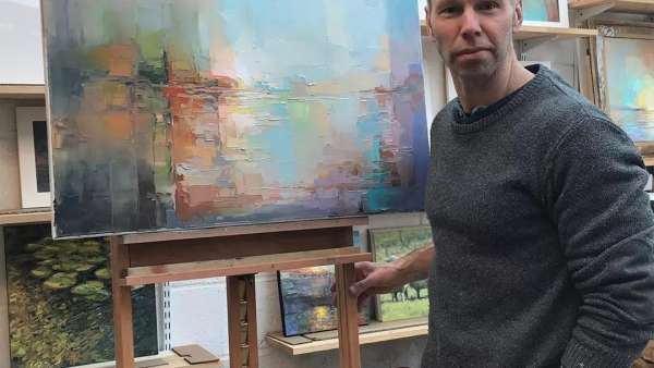 打了馬賽克的風(fēng)景畫展覽活動(dòng)別有一番風(fēng)味，感慨藝術(shù)的偉大