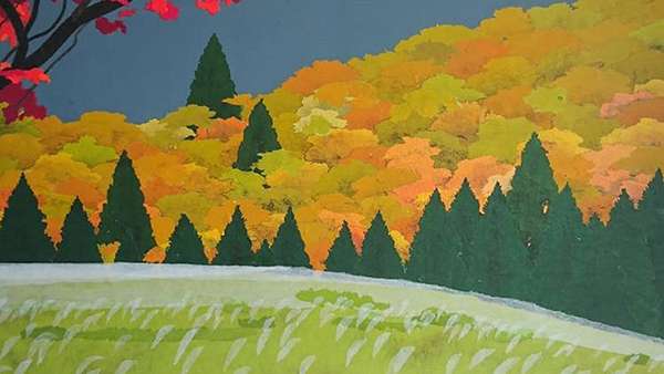 97歲藝術(shù)家這次的繪畫(huà)展覽活動(dòng)真的是把刺激顏色運(yùn)用得太美輪美奐了