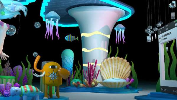 海底世界的美陳展覽活動(dòng)設(shè)計(jì)打造出來的海洋場(chǎng)景迷醉了心靈