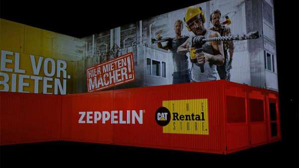 把視頻映射活動投放在集裝箱上，創(chuàng)意很新穎呢