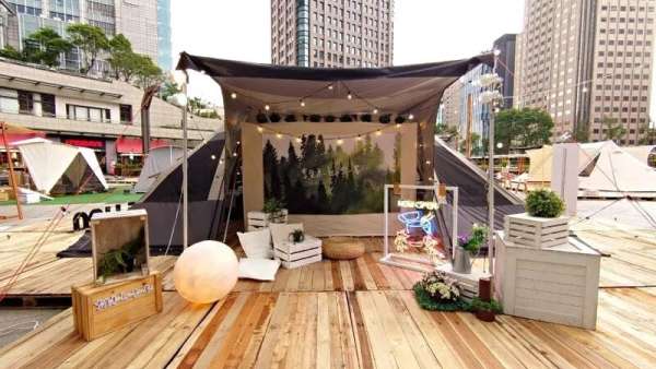 臺(tái)北嘉年華活動(dòng)策劃的帳篷露營(yíng)，不外出就能享受的歐美風(fēng)格