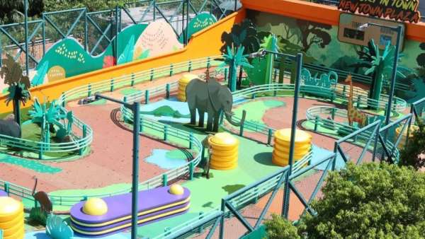 叢林主題美陳展覽活動還原了游戲中的經(jīng)典元素，太好玩了