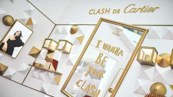 卡地亞快閃體驗(yàn)空間高級(jí)炫酷，雙面碰撞盡享極致視覺(jué)