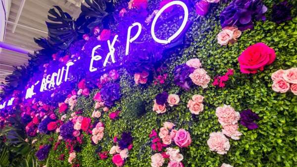 美容博覽會(huì)活動(dòng)策劃的花墻裝置忒美了，網(wǎng)紅打卡非它莫屬