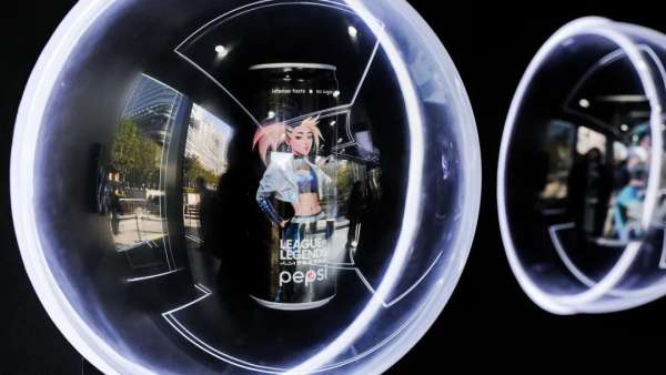 百事可樂無糖和KDA英雄聯(lián)盟女團(tuán)的線下快閃店活動(dòng)策劃太敢了！