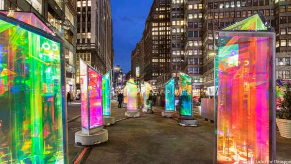 百老匯新寵「Prismatica」互動(dòng)燈光展覽活動(dòng)策劃裝置美極了