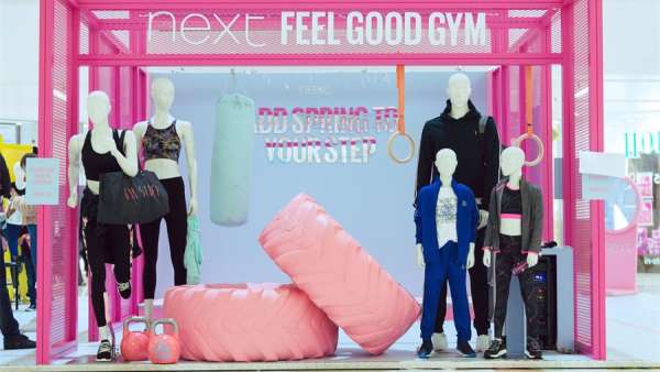 Next新品快閃店活動策劃竟設(shè)計成受歡迎的運動健身空間，好玩