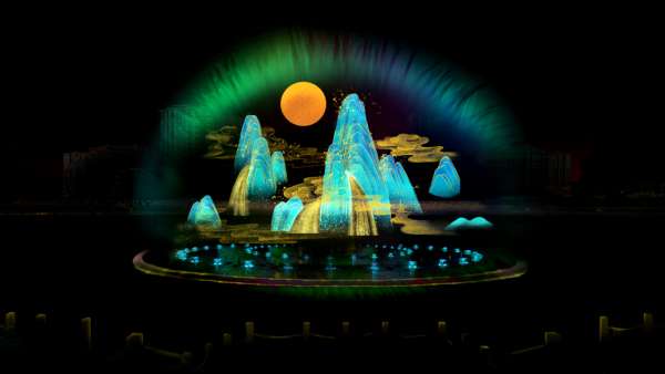 「萬物生」主題光影秀活動策劃以蓮花為脈絡(luò)，盡展中華文化魅力