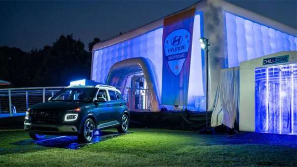 現代汽車音樂節(jié)上的體驗活動策劃的巨大帳篷吸引了超多注意力