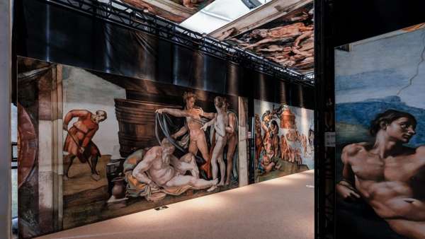 「創(chuàng)世紀(jì) · 米開(kāi)朗基羅」全球巡回展覽活動(dòng)策劃1：1還原了《最后的審判》